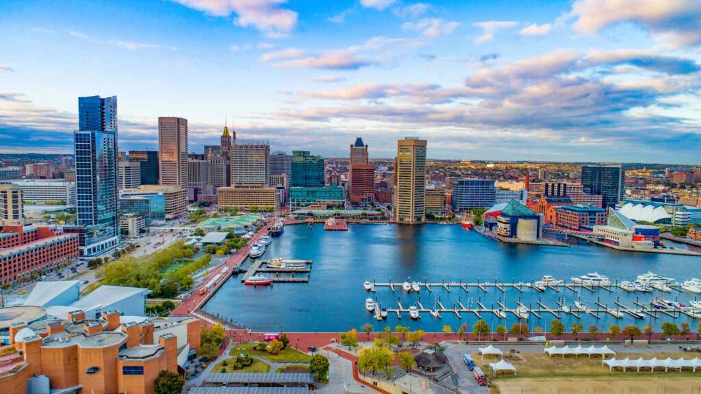 A view of Baltimore Harbor